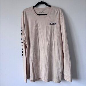 Aeropostale Beige Long Sleeve Shirt XL